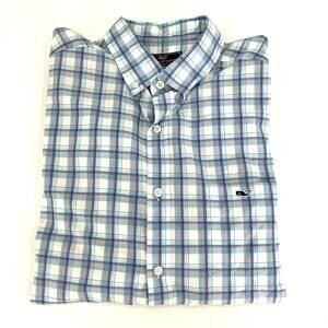 Vineyard Vines Slim Fit Whale Shirt checkered men’s button down shirt